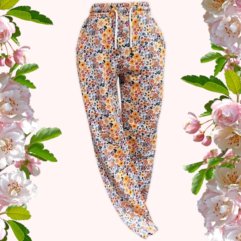 Floral Fleece Sweatpants
